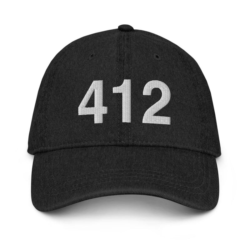 412 Pittsburgh Area Code Denim Dad Hat