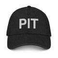 PIT Pittsburgh Airport Denim Dad Hat