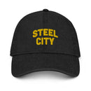 Steel City Black & Gold Denim Dad Hat