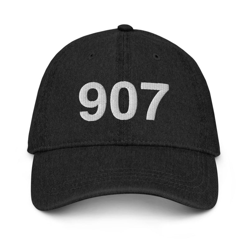 907 Alaska Area Code Denim Dad Hat