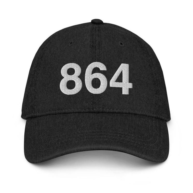 864 Greenville SC Area Code Denim Dad Hat