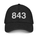 843 Charleston SC Area Code Denim Dad Hat