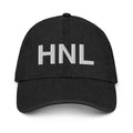 HNL Honolulu Airport Code Denim Dad Hat