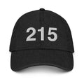 215 Philadelphia Area Code Denim Dad Hat