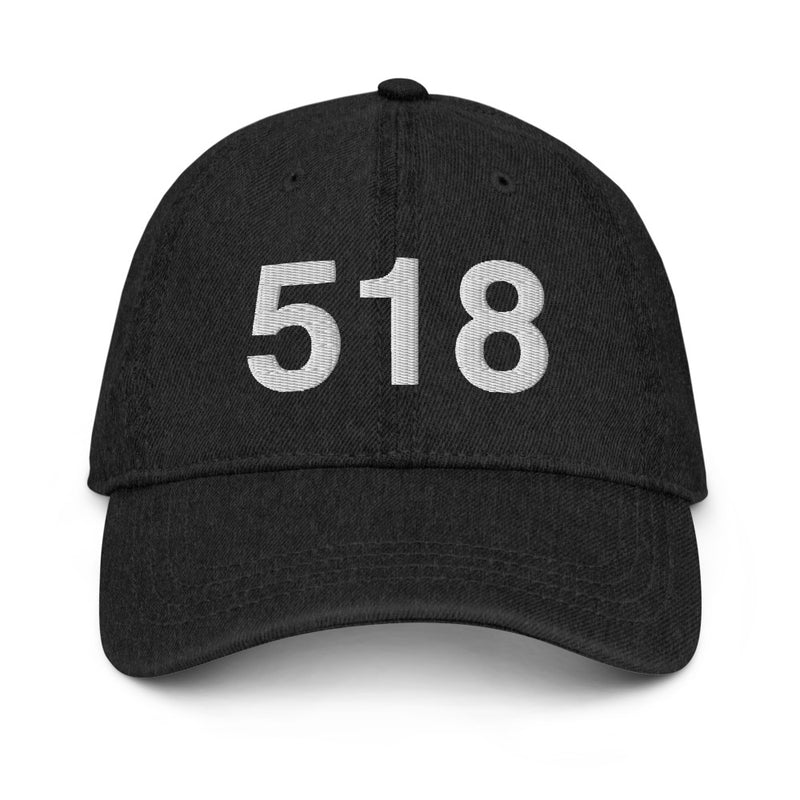 518 Upstate NY Area Code Denim Dad Hat