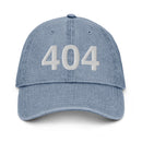 404 Atlanta Area Code Denim Dad Hat
