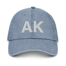 Alaska AK Denim Dad Hat