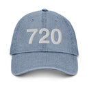 720 Denver Area Code Denim Dad Hat