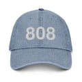 808 Honolulu Area Code Denim Dad Hat
