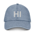 Hawaii HI Denim Dad Hat