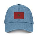 Moroccan Flag Denim Dad Hat