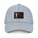 Blackbeard Pirate Flag Denim Dad Hat