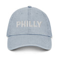 Philly Distressed Denim Dad Hat