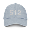 512 Austin Area Code Denim Dad Hat