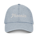Script Phoenix AZ Denim Dad Hat