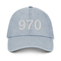 970 Colorado Area Code Denim Dad Hat.