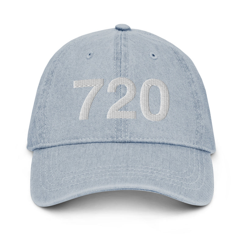 720 Denver Area Code Denim Dad Hat