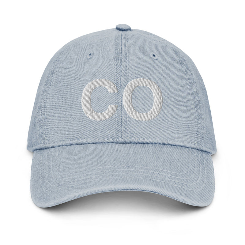 Colorado CO Denim Dad Hat