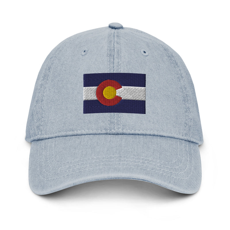 Colorado Flag Denim Dad Hat
