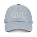 GVL Greenville SC Airport Code Denim Dad Hat