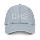 CHS Charleston SC Airport Code Denim Dad Hat