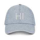 Hawaii HI Denim Dad Hat