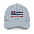 Hawaii Flag Denim Dad Hat