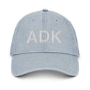 ADK Adirondack Mountains Upstate NY Denim Dad Hat