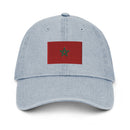 Moroccan Flag Denim Dad Hat