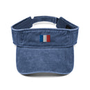 France Flag Denim Visor