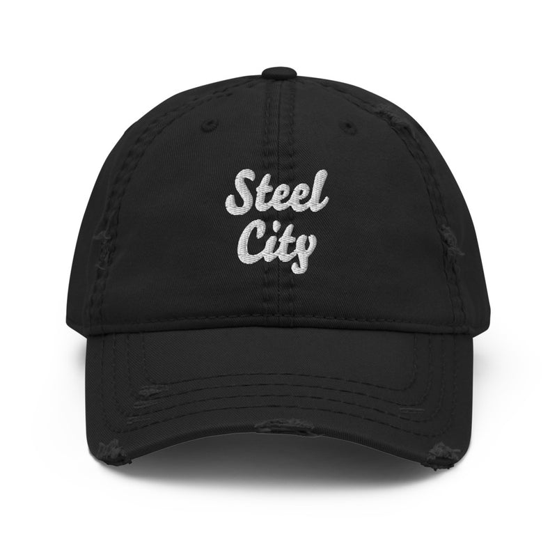 Script Steel City Distressed Dad Hat