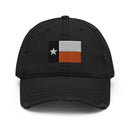 Orange Texas Flag Distressed Dad Hat