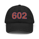 Orange and Purple 602 Phoenix Area Code Distressed Dad Hat