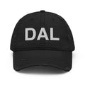 DAL Dallas Airport Code Distressed Dad Hat