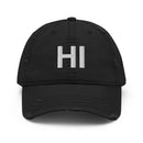 Hawaii HI Distressed Dad Hat