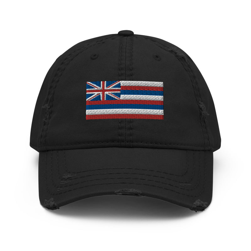 Hawaii Flag Distressed Dad Hat