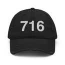 716 Buffalo NY Area Code Distressed Dad Hat