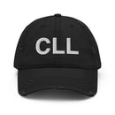 CLL College Station Airport Code Distressed Dad Hat