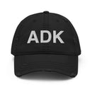 ADK Adirondack Mountains Upstate NY Distressed Dad Hat