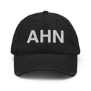 AHN Athens GA Airport Code Distressed Dad Hat