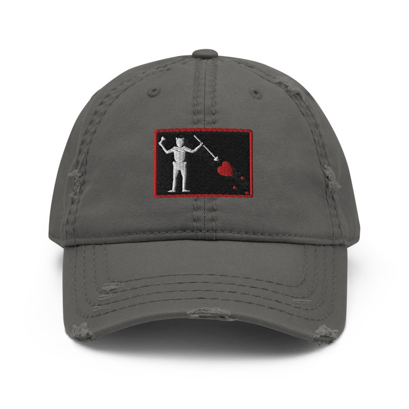 Blackbeard Pirate Flag Distressed Dad Hat