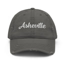 Script Asheville Distressed Dad Hat