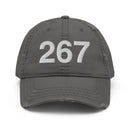 267 Philadelphia Area Code Distressed Dad Hat