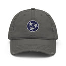 Tennessee Tri Star Flag Distressed Dad Hat