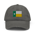 Green and Gold Texas Flag Distressed Dad Hat