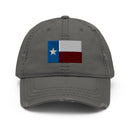 Maroon Texas Flag Distressed Dad Hat