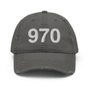970 Colorado Area Code Distressed Dad Hat