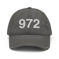 972 Dallas Area Code Distressed Dad Hat