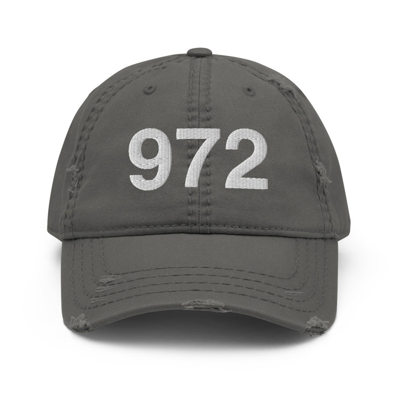 972 Dallas Area Code Distressed Dad Hat