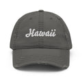 Cursive Hawaii Distressed Dad Hat